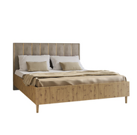 Łóżko Dwuosobowe 160x200 cm Dąb Artisan LUXIM MR - 4 Kolory