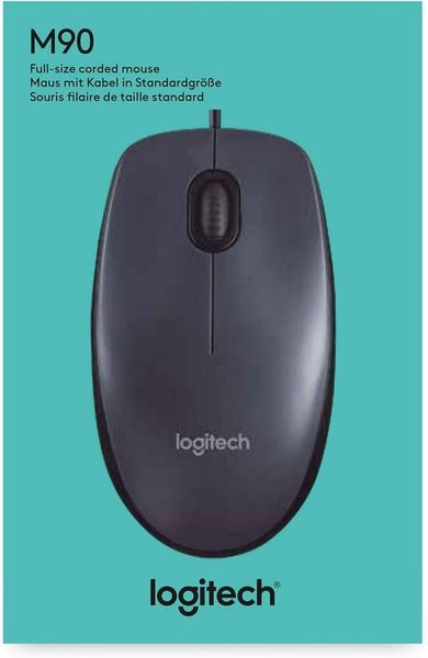 Mysz USB przewodowa Logitech M90 1000 dpi zdjęcie 3