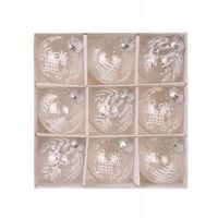 Bombka dekorowana bombka 9 szt.