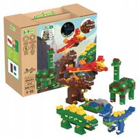 Świat Dinozaurów 500 el. T-REX, 5x Dinozaur eko zabawki klocki bio BiOBUDDi