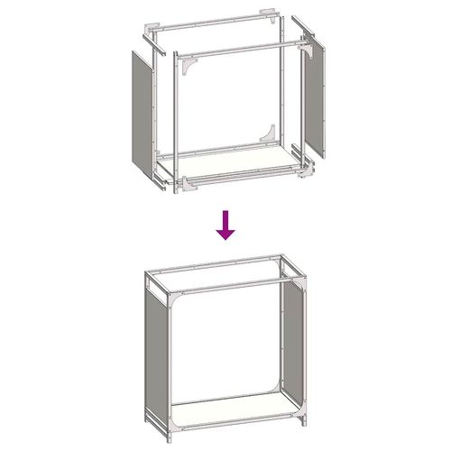 Stojak na drewno opałowe biały Stal walcowana na zimno na Arena.pl