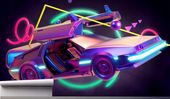 Fototapeta SAMOCHÓD PRZYSZŁOŚCI NEONOWY 200x130