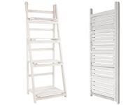 DREWNIANY NA KWIATY DONICZKI 4 POZIOMOWY REGAŁ STOJAK REGAŁ KWIETNIK BIAŁY