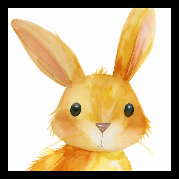 Plakat 20x20cm Słodki Zajączek zdjęcie 2