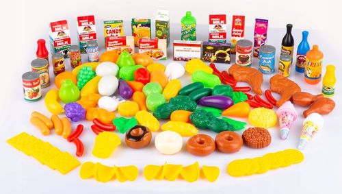 KINDERPLAY PLASTIKOWE WARZYWA OWOCE DO KUCHNI DLA DZIECI 120 elementów na Arena.pl