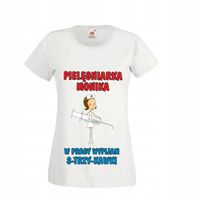 KOSZULKA T-shirt PIELĘGNIARKA nadruk z imieniem