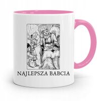 Kubek Różowy Dla Babci Najlepsza Babcia Z Nadrukiem Ze Zdjęciem