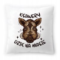 Poduszka Dla Ksawerego Na Urodziny Ze Zdjęciem Na Prezent Biała 40X40 Cm