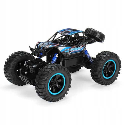 SAMOCHÓD ZDALNIE STEROWANY MONSTER AUTO RC 4X4 KOŁA XXL + PILOT AKUMULATOR na Arena.pl
