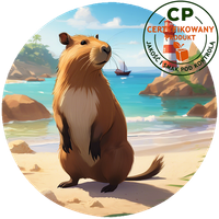 Opłatek waflowy na tort - Kapibara