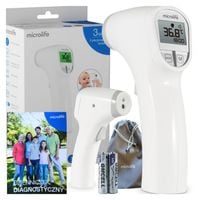 TERMOMETR MICROLIFE NC 300 BEZKONTAKTOWY ELEKTRONICZNY MEDYCZNY + FUTERAŁ