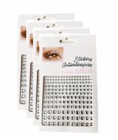 4x KRYSZTAŁKI NAKLEJKI TWARZ CYRKONIE DIAMENCIKI 3D