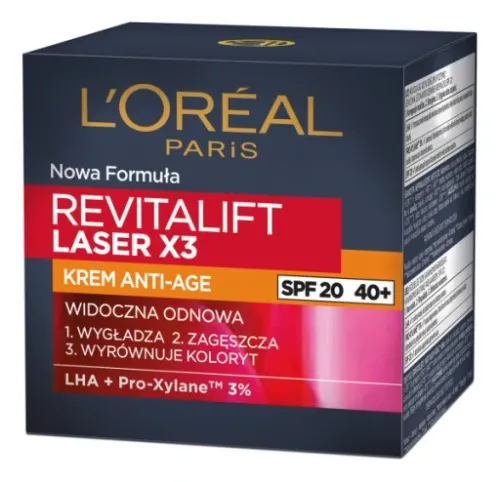 Krem do twarzy SPF LOreal Revitalift Laser X3 na Arena.pl