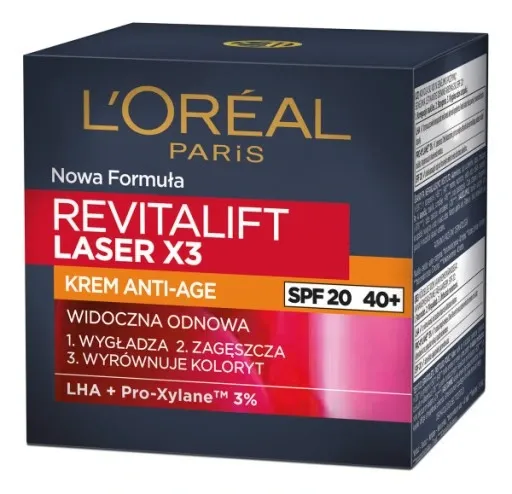 Krem do twarzy SPF LOreal Revitalift Laser X3 zdjęcie 4