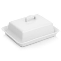 Maselniczka ceramiczna biała