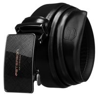 skórzany pasek męski z klamrą automatyczną - peterson