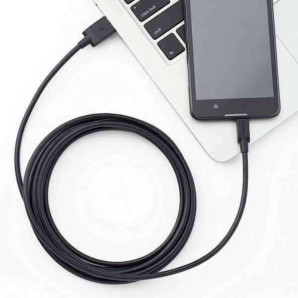 Kabel AmazonBasic USB - microUSB typ B 3 m czarny zdjęcie 4