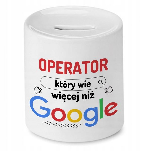 Skarbonka Dla Operatora Na Urodziny Na Prezent Z Nadrukiem Ze Zdjęciem zdjęcie 1