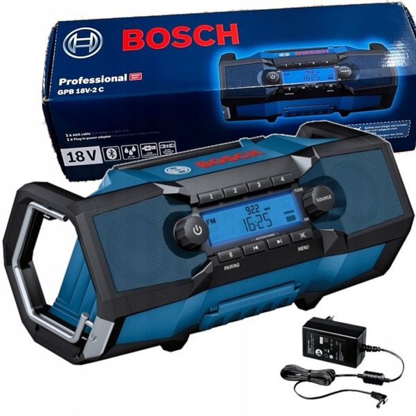 RADIO BUDOWLANE 230V / 18V GPB 18V-2 C BLUETOOTH FM BOSCH zdjęcie 1