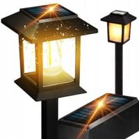 4x LAMPA SOLARNA WBIJANA OGRODOWA WODOODPORNA CZUJNIK ZMIERZCHU ŻARÓWKA