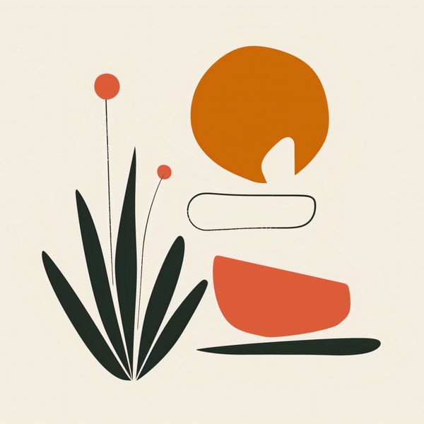 Plakat 40x40cm Abstrakcyjny Zen zdjęcie 1