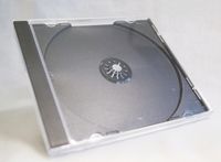 PUDEŁKA JEWEL CASE 1 CD BLACK HQ 20 SZTUK CZARNY PRĄŻKOWANY TRAY