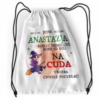 Plecak Dla Anastazji Sportowy Szkolny Worek Torba Z Nadrukiem Ze Zdjęciem