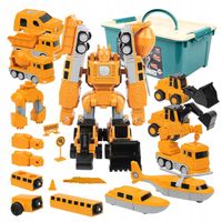 MAGNETYCZNE ZABAWKI DO BUDOWANIA SAMOCHODÓW I CIĘŻARÓWEK + SCHOWKIEM