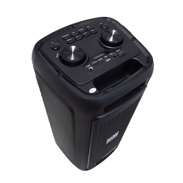 KOLUMNA GŁOŚNIKOWA PRZENOŚNA KARAOKE BLUETOOTH USB AKUM SUPER JAKOŚĆ MOCNA zdjęcie 5