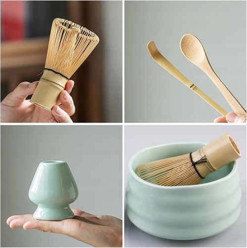 ZESTAW DO MATCHY Z MIOTEŁKA DO MATCHY I ŁYŻKĄ, JAPOŃSKA HERBATA MATCHA na Arena.pl