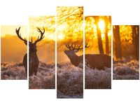 100CM 150CM OBRAZ 5 ELEM JELENIE ŚCIENNY