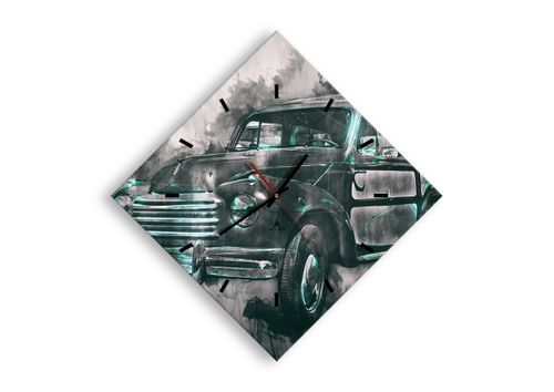 Zegar Ścienny - Samochód Retro  - 40X40 Cm - C3Ad40X40-3834 na Arena.pl