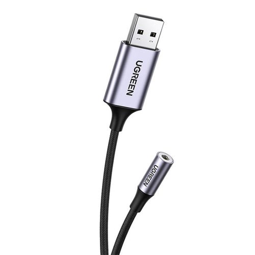 adapter audio ugreen cm477, usb do mini jack 3.5mm aux (szary) na Arena.pl