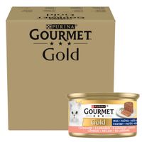 Gourmet Gold Karma mokra dla dorosłych kotów mus z łososiem 85 g