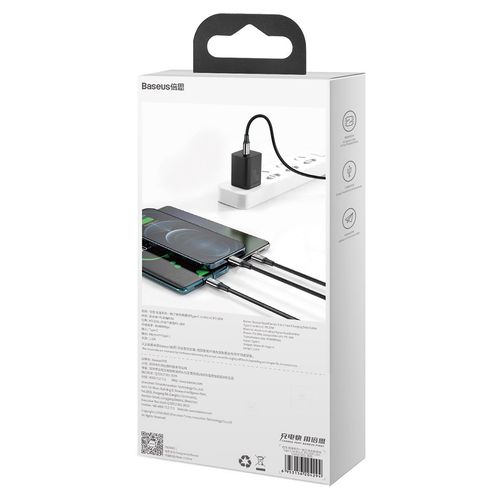 kabel usb 3w1 baseus rapid series, micro usb / lightning / usb-c na Arena.pl