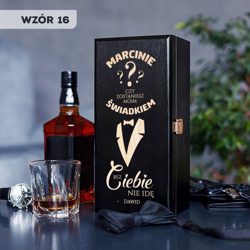 PROŚBA O ŚWIADKOWANIE SKRZYNKA NA ALKOHOL CZY ZOSTANIESZ MOIM ŚWIADKIEM na Arena.pl