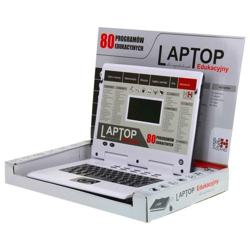Czarny Laptop Edukacyjny dla Dzieci 80 Programów na Arena.pl
