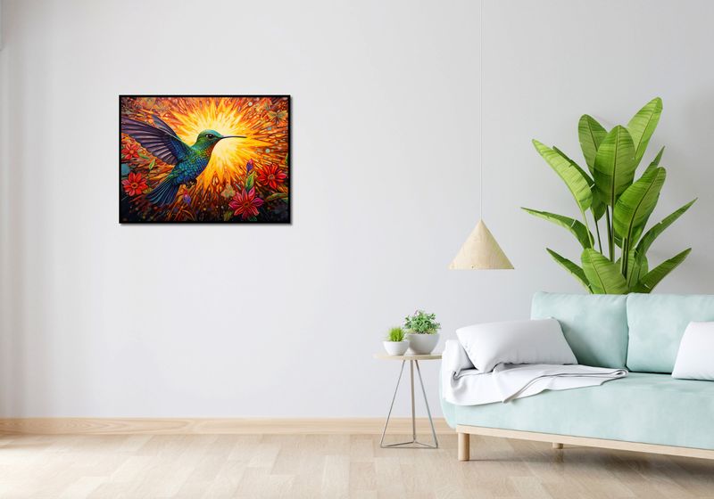 Plakat 80x60cm Koliber Barw zdjęcie 4