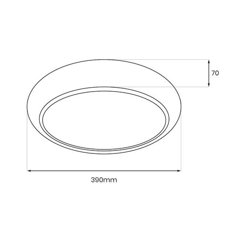 Plafon GEA BLACK 36W LED Ø390 mm na Arena.pl