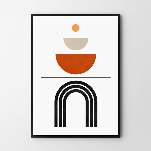 Plakat geometria boho styl 70x100 cm na Arena.pl