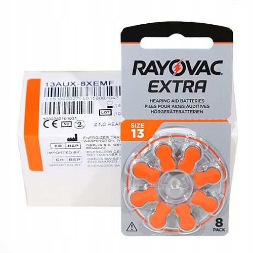80x Rayovac 13 baterie do aparatów słuchowych NOWE na Arena.pl