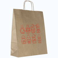 Torby świąteczne duże 32 x 12 x 41 cm Mikołajki