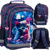 PLECAK TORNISTER SZKOLNY CLEO FRANK DLA DZIEWCZYNKI KOTKI KOTEK KLASA 1 3