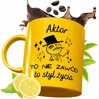 Złoty Kubek Premium Dla Aktora Prezent Z Nadrukiem Ze Zdjęciem