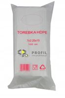 torebki foliowe hdpe 7/2,25x15 a'1000 6 um