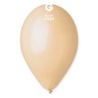 Balony pastelowe cielisty #069, 26 cm 3 szt.