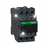 STYCZNIK SILNIKOWY MOCY 25A 3NO + POM 1NO1NC CEWKA 24VDC SCHNEIDER LC1D25BD