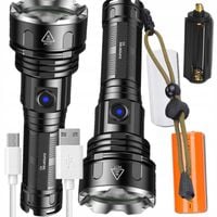 MOCNA LATARKA TAKTYCZNA LED XHP90 ZOOM WOJSKOWA CREE AKUMULATOROWA