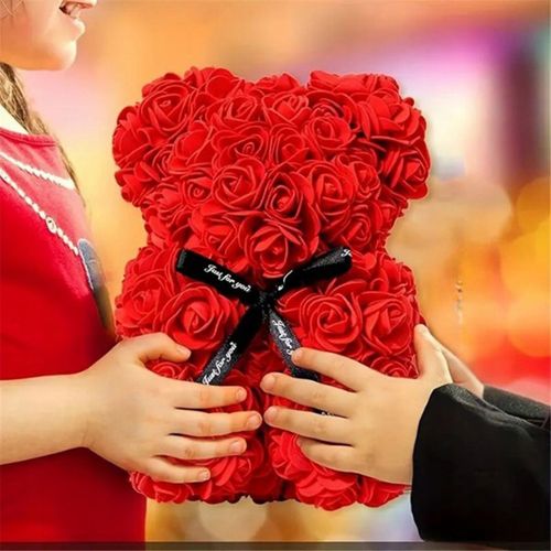 Prezent który mówi Kocham Cię Miś z róż 25cm na Arena.pl