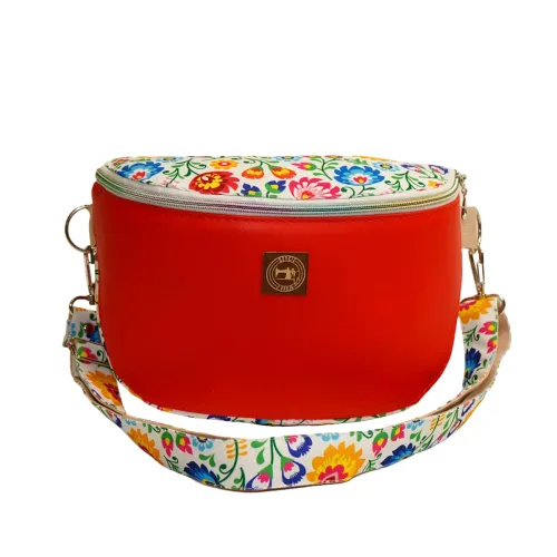 Torebka i Nerka 2w1 - Czerwona i Wzór Łowicki na Arena.pl